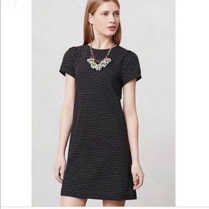 Anthropologie Maeve Shift Polka Dot Dress